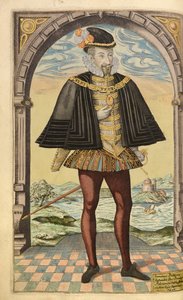 Emoyual Philibert，萨沃伊公爵，来自Honor Military，以及Civill，William Segar，酒吧。 Robert Barker，伦敦，1602年（手工彩色雕刻）