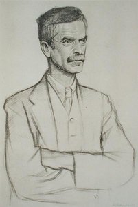 约翰·劳伦斯·勒布雷顿·哈蒙德肖像（1872-1949） 作者 威廉·罗森斯坦