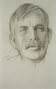 欧内斯特·卢瑟福爵士的肖像（1871-1937） 作者 威廉·罗森斯坦