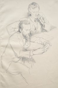 里基茨和香农，1897年。 作者 威廉·罗森斯坦