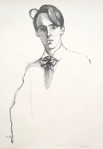 威廉·巴特勒·叶芝（William Butler Yeats），1898年。 作者 威廉·罗森斯坦
