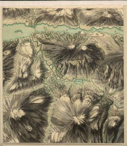 格伦科山口，摘自《苏格兰罗伊军事测量》（Roy Military Survey of Scotland