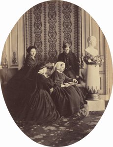 哀悼中的维多利亚女王，1862年。 作者 威廉·塞缪尔·班布里奇