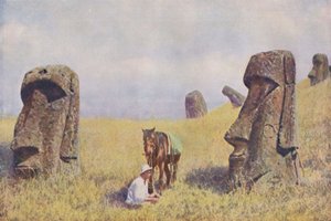 一个古老的波利尼西亚文化的秘密的沉默保管者》，约1935年 作者 威廉·斯科斯比·劳特利奇