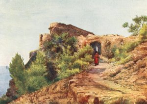 阿拉西奥附近的圣克罗切（彩色石版画） 作者 William Scott