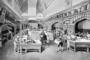 1894年圣诞节，温莎城堡的厨房。 作者 威廉·克里米亚·辛普森