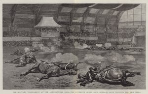 农业大厅的军事锦标赛，第十五届（King&39;s Own）Hu骑兵正在进行新演习 作者 William Small