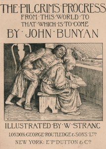 Bunyans妻子向他读圣经，c1916。 作者 威廉·斯特兰德