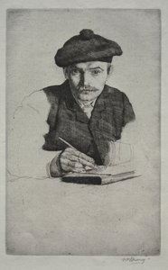 自画像，1885年。 作者 威廉·斯特兰德