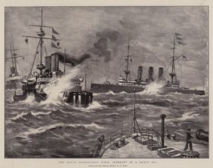 海军演习，HMS Benbow在重海