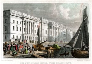 来自伦敦市比林斯盖特的新海关大楼，建于1830年。