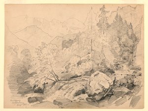 瑞士劳特布伦嫩施特凯尔贝格风景区 作者 威廉·特罗斯特·理查兹
