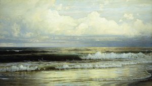 阳光普照的云彩和海洋，1897年 作者 威廉·特罗斯特·理查兹