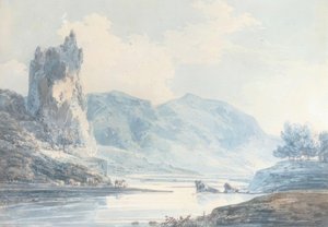 斯塔福德郡Dovedale Ilam Rock 作者 约瑟夫·马洛德·威廉·特纳