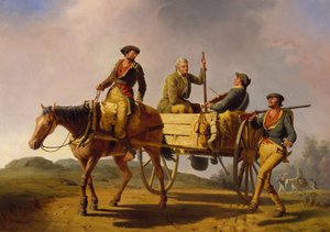 1776年退伍军人从战争中回归