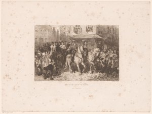 贵族进入布鲁塞尔，1566 年
贵族进入布鲁塞尔（物品上的标题） 作者 乔治·弗里德里克·费尔辛