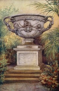 沃里克城堡沃里克花瓶（彩色石版画） 作者 威廉·W·夸特雷曼