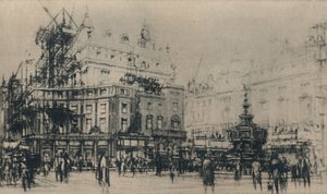 皮卡迪利广场，1927年。 作者 威廉·沃尔科特