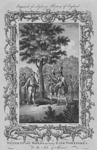 亨格斯特和霍莎在1773年在Thanet岛遇见国王沃蒂根。