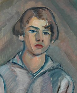 长发青年肖像 作者 William Watson Peploe