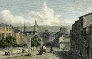 来自Westgate Hill的Newcastle，由Edward Finden雕刻，1830年 作者 威廉韦斯特尔