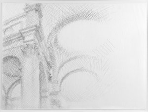 圣萨尔瓦多，威尼斯，2007 年（纸上铅笔） 作者 威廉·威尔金斯