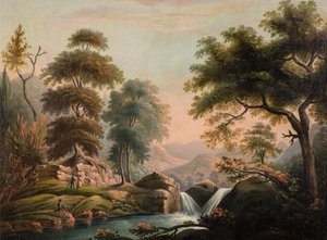 北威尔士 Llyn Dalyminy 附近 作者 威廉·杨