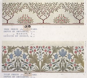 壁纸样本书，1917年前（印刷品）。 作者 威廉和莫里斯公司