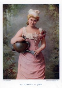 佛罗伦萨圣约翰，英国女演员和歌手，1901年。 作者 威廉和丹尼尔唐尼