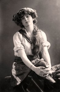 加布里埃尔·雷（Gabrielle Ray）1883-1973年，英国女演员，二十世纪初。 作者 威廉和丹尼尔唐尼