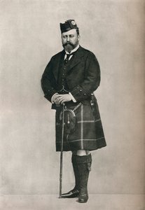威尔士亲王穿着高地服饰，c1886 1910年 作者 威廉和丹尼尔唐尼