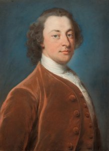 一位绅士的肖像（粉彩画） 作者 