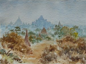 927蒲甘日出 作者 威尔逊·克莱夫（Wilson Clive）