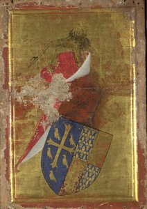 英国理查德二世的纹章 威尔顿二联画的外板，1395至1399年间 作者 威尔顿大师
