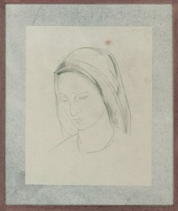 圣马丁祭坛画研究，约 1928 年（纸上铅笔）