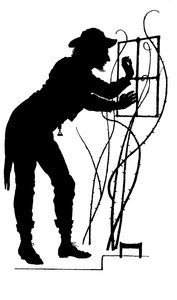 詹姆斯-拉塞尔-洛厄尔（James Russell Lowell）的《Courtin》插图（石印）。