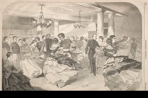 1859年，西点军校学生合唱团。 作者 温斯洛·荷马