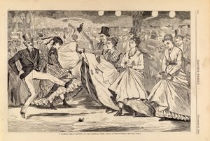 巴黎舞会--在巴黎马比勒舞厅跳舞》，摘自《哈珀周刊》1867 年 11 月 23 日 作者 温斯洛·荷马