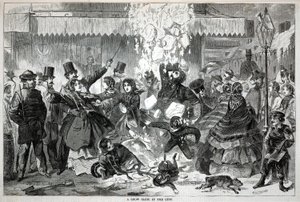 城市里的雪崩，摘自《哈珀周刊》1860 年 1 月 14 日 作者 温斯洛·荷马