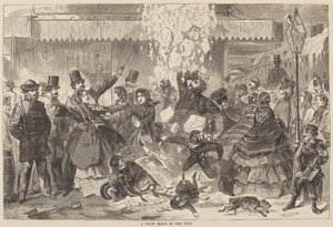 城市里的雪滑梯》，1860年出版。 作者 温斯洛·荷马