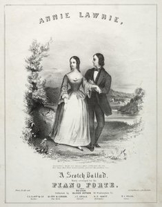 Annie Lawrie-乐谱封面。 作者 温斯洛·荷马