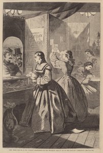 任何东西给我，如果你愿意的话--布鲁克林博览会的邮局援助...，1864年出版 作者 温斯洛·荷马
