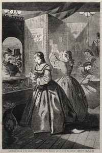 如果您愿意，对我有任何帮助-布鲁克林博览会在艾德的邮局，1864年。 作者 温斯洛·荷马