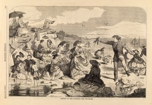乡村八月--海滨》，摘自《哈珀周刊》1859 年 8 月 27 日 作者 温斯洛·荷马