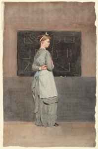 黑板，1877年。 作者 温斯洛·荷马