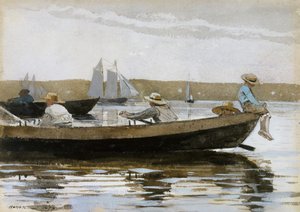 《海Do中的男孩》，1873年。 作者 温斯洛·荷马