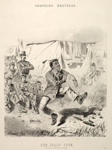 竞选草图：我们的乔利·库克（Jolly Cook），1863年。 作者 温斯洛·荷马