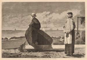 爸爸来了！》，1873年出版。 作者 温斯洛·荷马