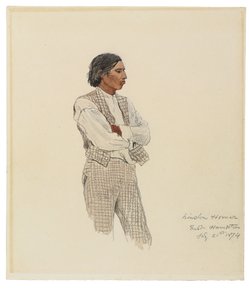 大卫·法罗（David Pharohh），《蒙托克斯的最后时刻》，1874年 作者 温斯洛·荷马