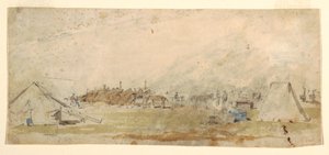 绘图，陆军营地，1862 年 作者 温斯洛·荷马